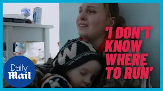 Ukrainian in tears: Mother in Mariupol describes losing one son to shelling