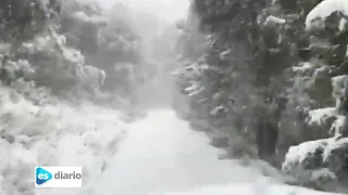 Nieve en la Font Rotja de Alcoy - 7 de enero de 2021