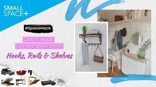 SpaceHack w/ Hooks, Rails & Shelves | Small Space Plus