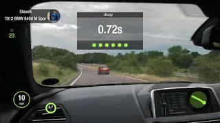 BMW 640d timed acceleration