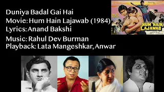 "Duniya Badal Gai Hai": Rahul Dev Burman for "Hum Hain Lajawab" (1984)