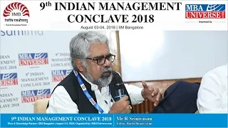 Mr R Srinivasan Editor, Hindu BusinessLine (IMC 2018)