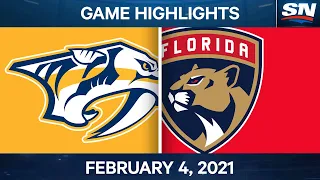 NHL Game Highlights | Predators vs. Panthers - Feb. 4, 2021