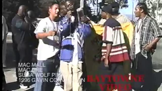 Mac Dre, Mac Mall, Dubee the Sugawolf Pimp freestyle at the Gavin Convention 1996 with Rick Camacho