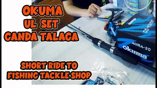 Bike ride to fishing Tackle shop at Zhongli: Okuma UL set up