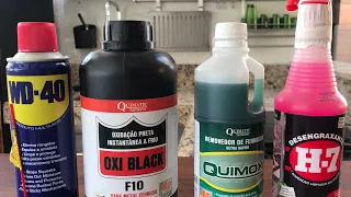 Oxidação a frio - Restauração espingarda 28