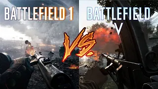 🔥[СРАВНЕНИЕ] BATTLEFIELD 1 VS BATTLEFIELD 5