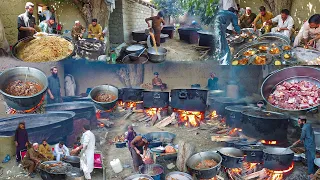 Old village wedding Ceremony in Afghanistan  | Afghan village food | Kabuli Pulao