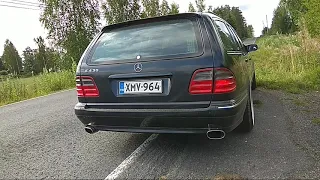 E430 Dual stainless exhaust with x-pipe