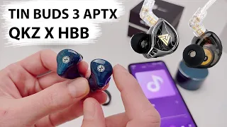 Беспроводные наушники TinHiFi Tin Buds 3 AptX и запас громкости | Проводные QKZ x HBB 10мм драйверы
