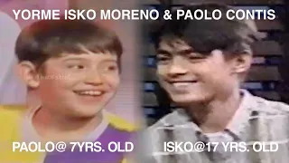 Throwback of Yorme Isko Moreno and Paolo Contis 29 years ago at Eat Bulaga.