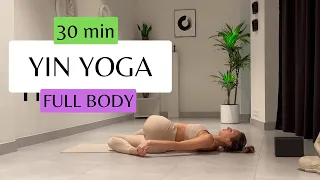 30 Min Yin Yoga - Deep Full Body Stretch for Tension Release