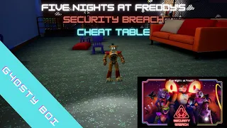 FNAF Security Breach Cheat Table Stealth, Unlimited Flashlight, FlyMode, Unlimited Stamina and more!
