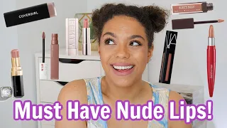 Best Nude Lipsticks for Brown Skin! Drugstore + High End!