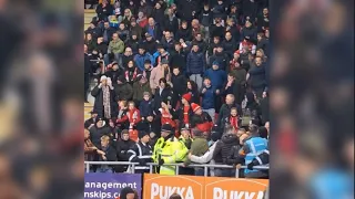 Leeds fans at Rotherham home end “We’ll sit where we want “