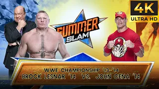 John Cena vs. Brock Lesnar - WWE Title Match: SummerSlam 2014 | WWE 2K23 [ PC UHD 4K 60FPS ]