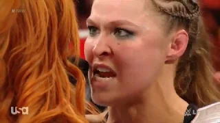 Ronda Rousey BEST PROMO in WWE to Becky Lynch - WWE RAW 28th January 2019