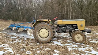 Prawdziwa zimowa orka w styczniu / Winter Ploughing in January Ursus C 355 vs Rabewerk