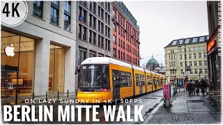 Berlin Mitte, Germany - Walking Tour on a Lazy Sunday Afternoon in 4K | 50FPS