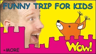 Funny Trip for Kids + MORE Stories for Children with Steve and Maggie | Learn English Wow English TV