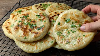 No-Oven! Potato Cheese Flatbread is the most Delicious and Easy Bread you will ever make!