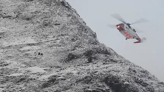 Snowdon mountain rescue from Crib Goch