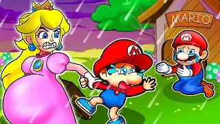 Peach, Baby Mario Don't Leave Me Alone | Funny Animation | The Super Mario Bros. Movie