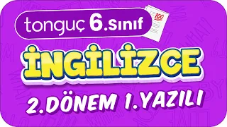 6.Sınıf İngilizce 2.Dönem 1.Yazılıya Hazırlık 📑 #2024