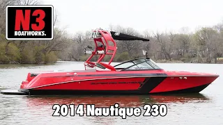 2014 Nautique 230 - Victory Red - On Water || N3 Boatworks