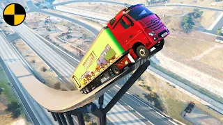 Cars vs Massive Ramp 😱 BeamNG.Drive