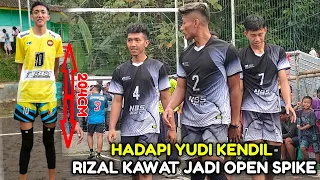 HADAPI YUDI KENDIL RIZAL KAWAT MANUSIA TERTINGGI DI INDONESIA DI JADIKAN OPEN SPIKE 😱