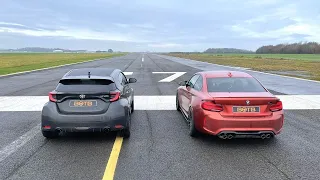 DRAG RACE! TOYOTA GR YARIS VS BMW M2 COMPETITION!