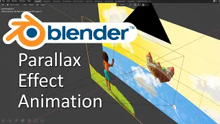 Parallax Effect Animation with Blender