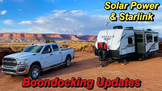 Boondocking Updates, Solar, Lithium Batteries, Starlink