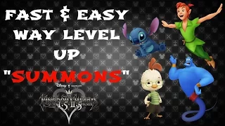 Kingdom Hearts HD 2.5 ReMIX - How To Guide: Fast & Easy Way To Level Up All Summons (KH2 Final Mix)