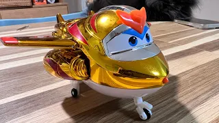 SuperWings Transforming Golden Boy Toys Unbox