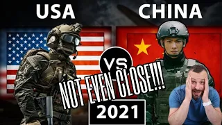 Scotsman Reacts To USA vs China Military Power Comparison 2021