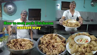 Easiest way to cook pork cracklings , Chicharon Balat ng baboy | pork skin recipe