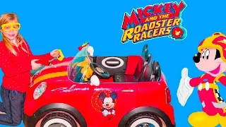 Assistant Unboxes theMickey and the Roadster Racers Tool Kit