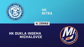 4. zápas semifinále play-off Nitra – Michalovce 5:1 (HIGHLIGHTY)