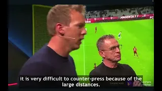 Nagelsmann & Ralf Rangnic on Bayern's positional play, defensive principles and space exploitation.