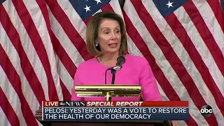 Nancy Pelosi holds press conference after midterm election