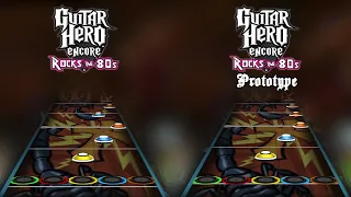 Guitar Hero 80's Prototype - "I Wanna Rock" Chart Comparison