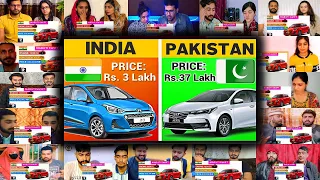 TOP 10 SELLING CARS | INDIA VS PAKISTAN | Mix Mashup Reaction