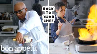 Al Roker Tries to Keep Up with a Professional Chef | Back-to-Back Chef | Bon Appétit