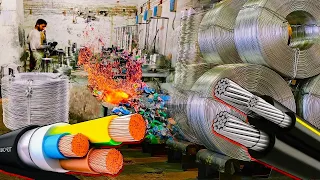 Witness the Incredible Transformation: Watch How Aluminum Wire is Made in the Factory!