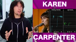 Comparing Karen Carpenter's LIVE and STUDIO vocals just BLEW MY MIND!!!