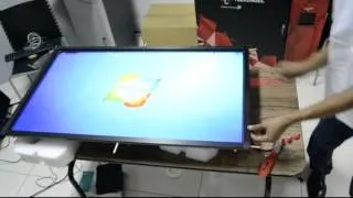 Placing Touchscreen Frame on TV (without glass)