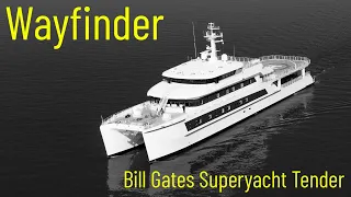 Bill Gates Wayfinder Superyacht Tender - Departing Port of Southampton