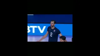 Monster block 🔥 Aaron Russell team USA🇺🇸❤️💪💎 #volleyball